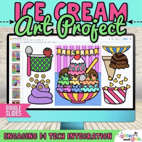 ice cream craft on google slides