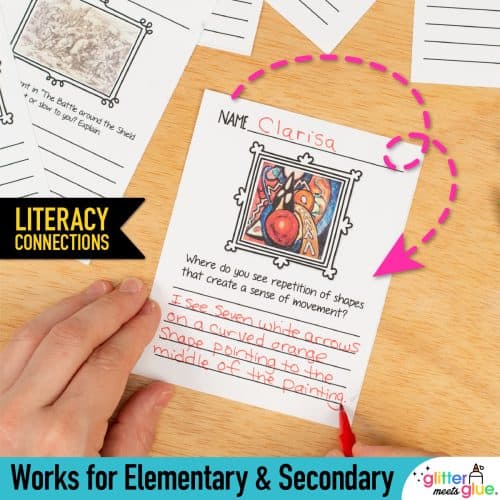 art exit tickets for elementary