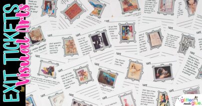 Art History Exit Tickets for Elements of Art – Art Assessment