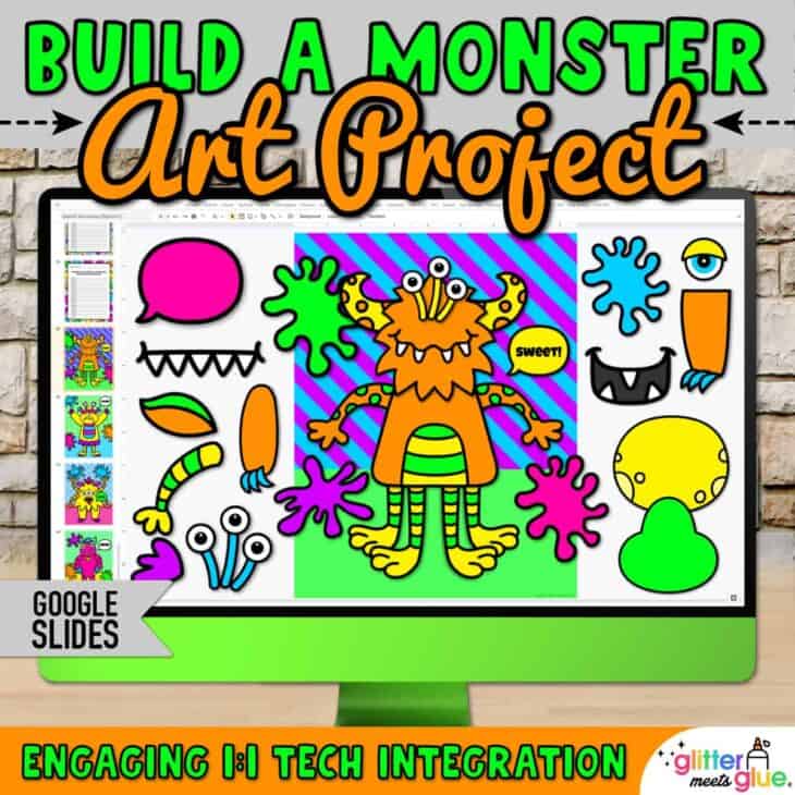 Digital Halloween Monster Project – Google Slides Template