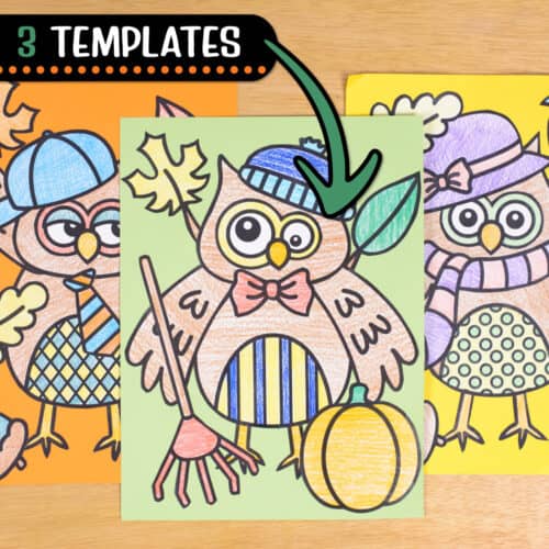 owl craft template