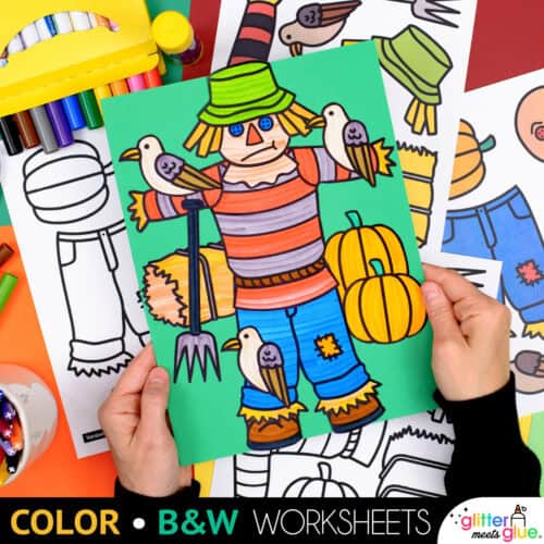 scarecrow craft template