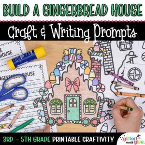 gingerbread house coloring craft project for 3rd grade