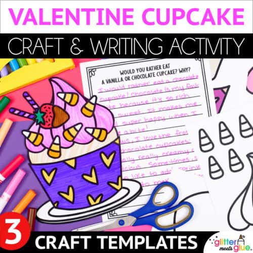 valentine cupcake craft