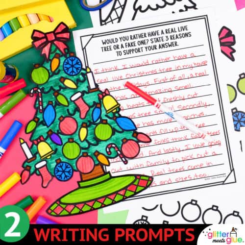 christmas tree craft template