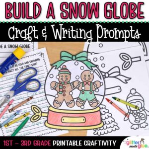 snowy globe coloring craft