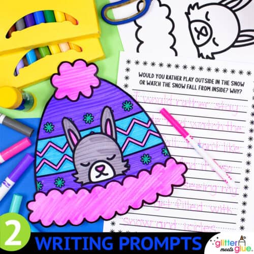 winter writing craft for 2nd grade