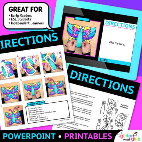 butterfly writing craft