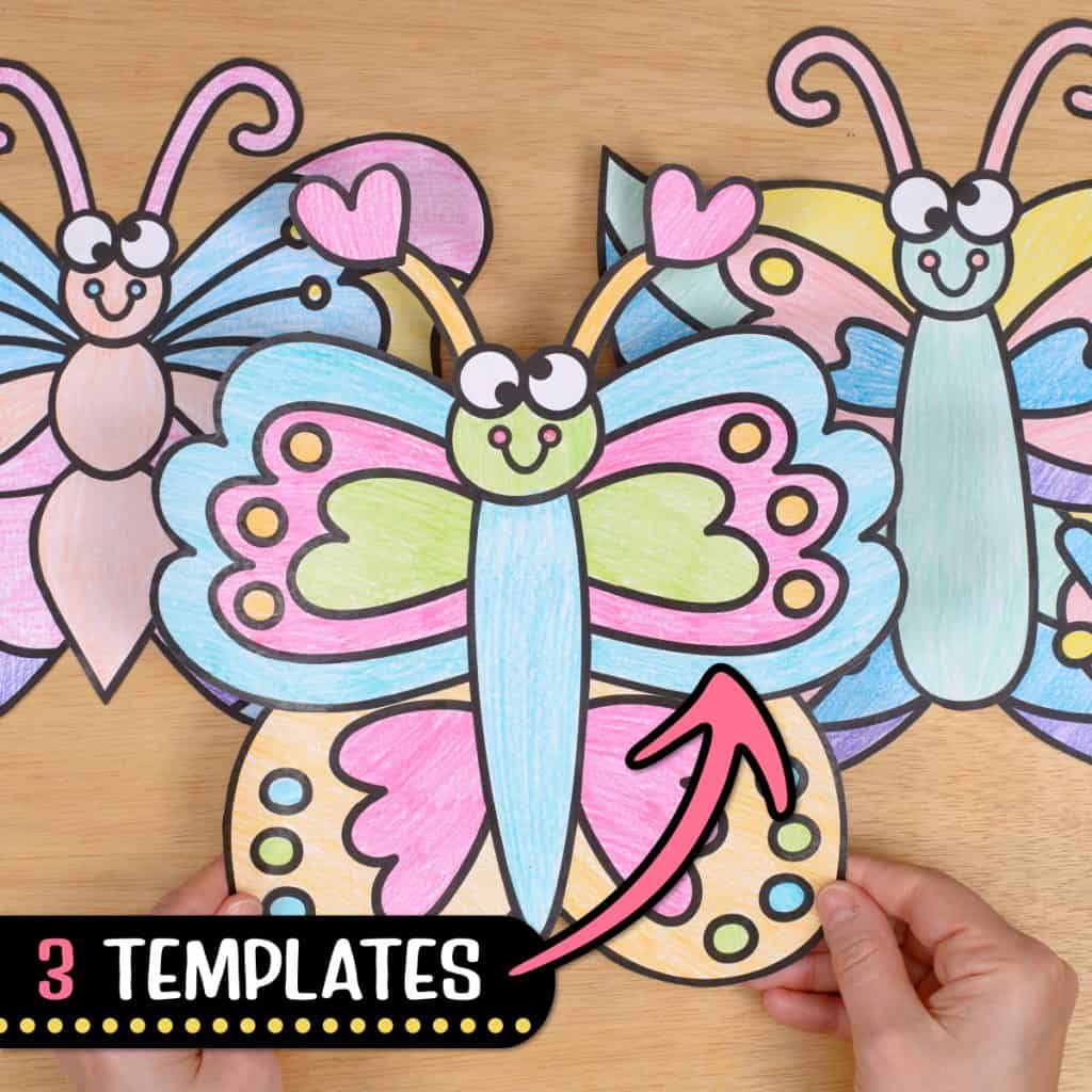 Butterfly Coloring Craft