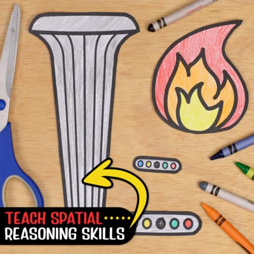 olympic torch craft template