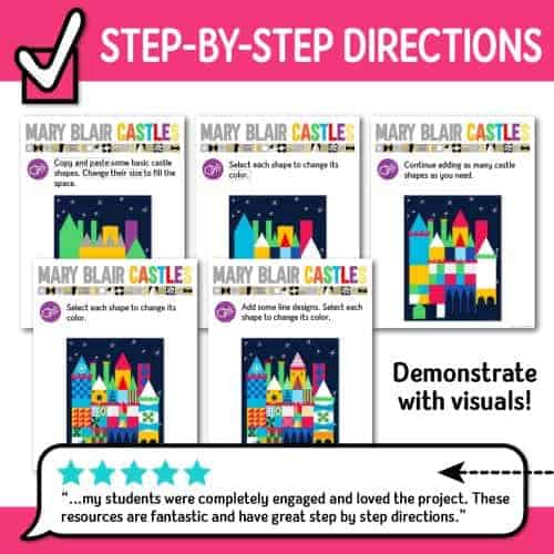 digital art projects with step by step directions