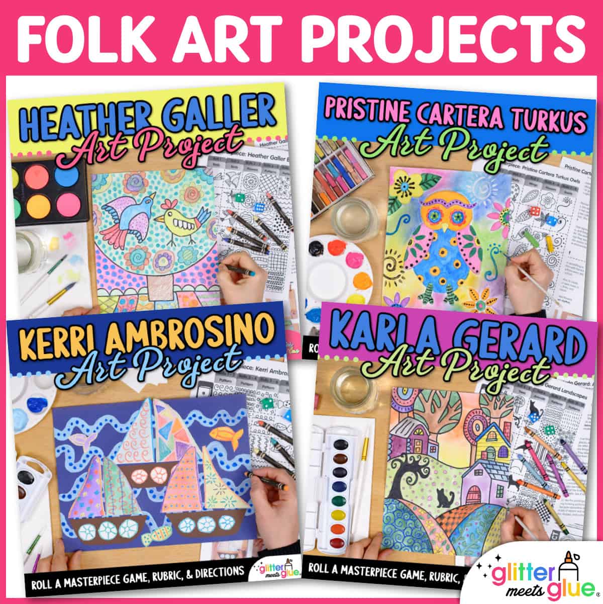 folk art projects for elementary and middle school