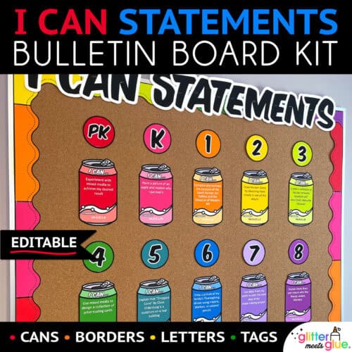 i can statements editable bulletin board