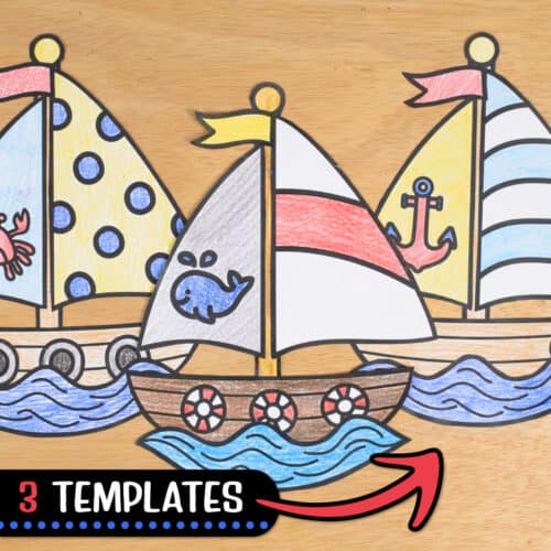 sailboat paper craft