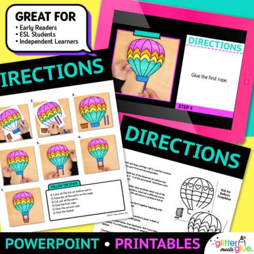 summer cut and paste craft for 1st grade