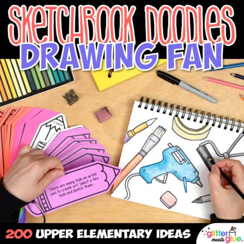 sketchbook ideas easy prompts for 4th and 5th grade