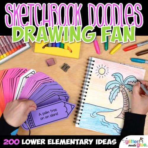 sketchbook ideas easy prompts for kids