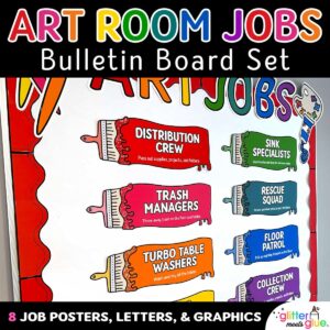 art room jobs posters for elementary art class