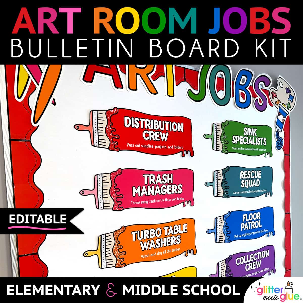 art rom jobs poster for elementary art class