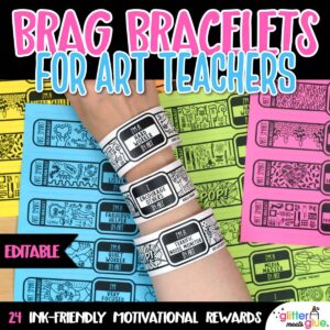 brag bracelets for art classroom management