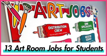 art classroom jobs for elementary