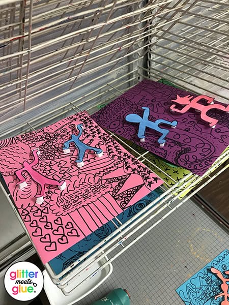 art room drying rack