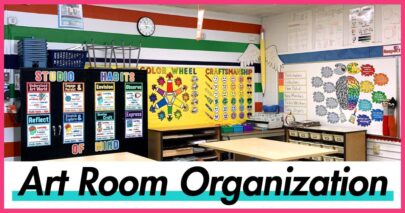 art room organization in elementary