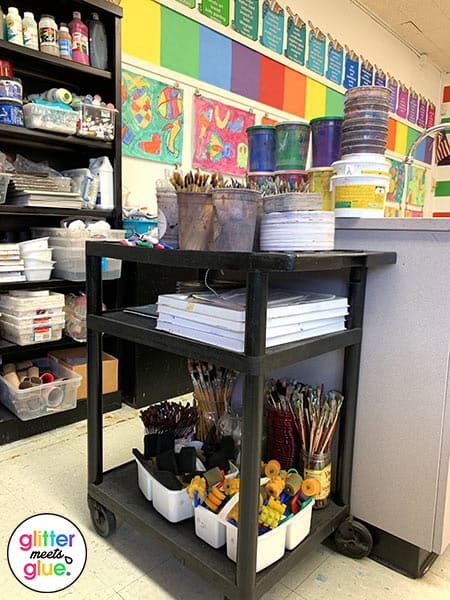 art supply cart