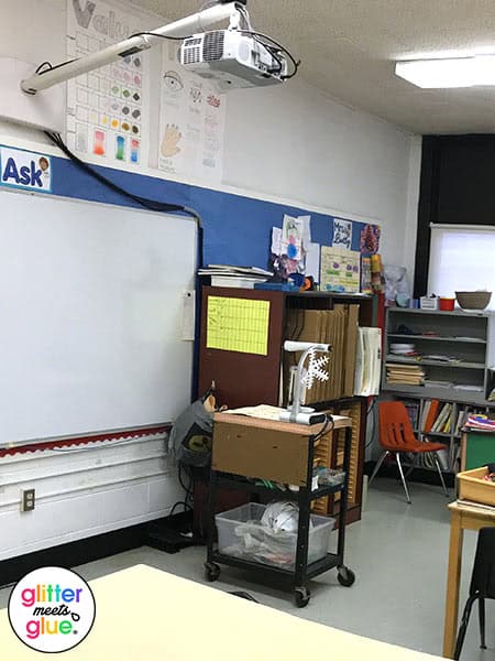 document camera rolling cart