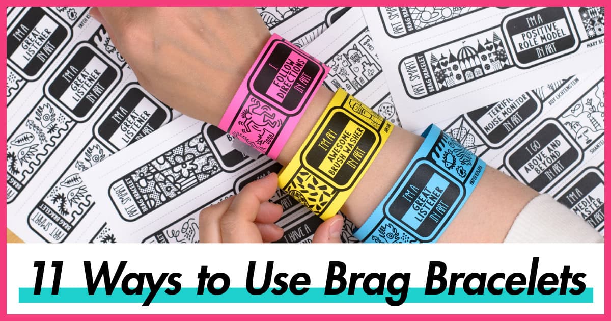 brag bracelets elementary art class