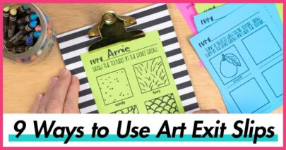 art exit slips formative assessment