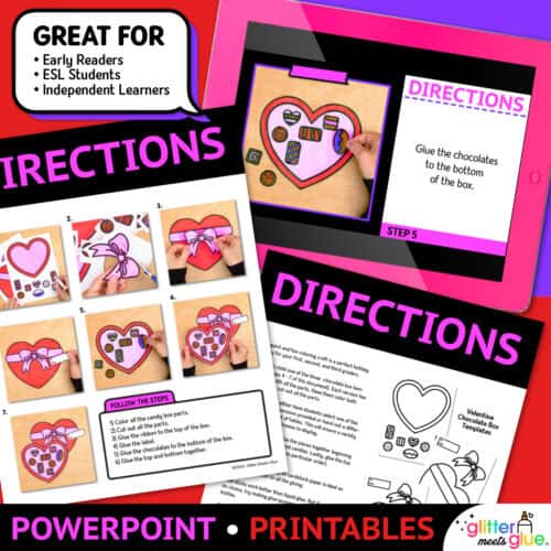 cut paste valentines craft