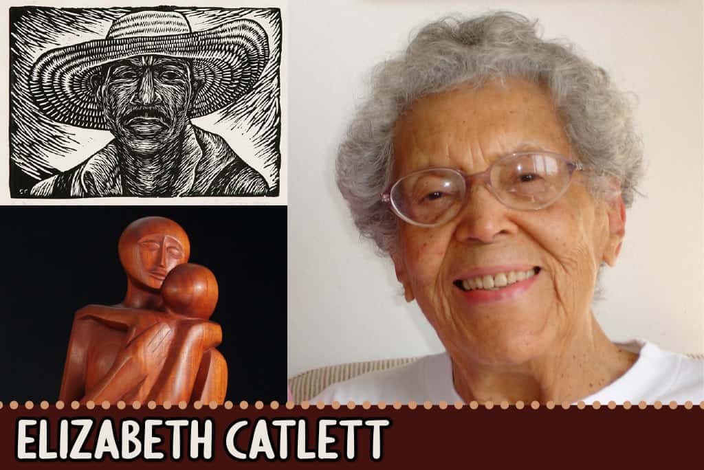 elizabeth catlett art project for women's history month