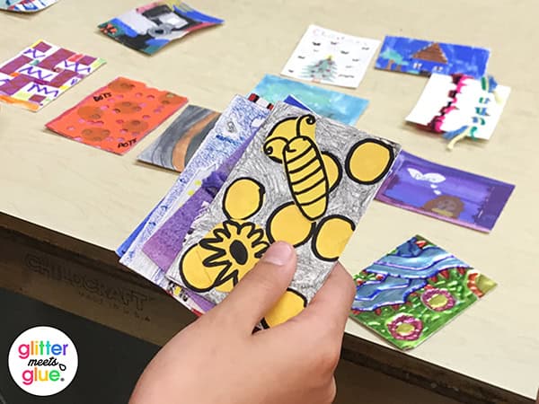 artist trading cards fast finisher activity for art teachers