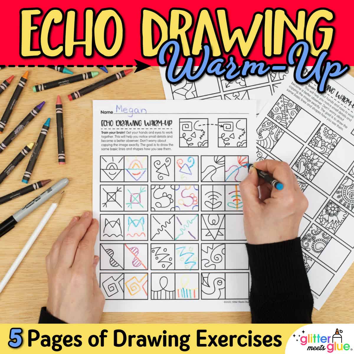 echo drawing worksheets