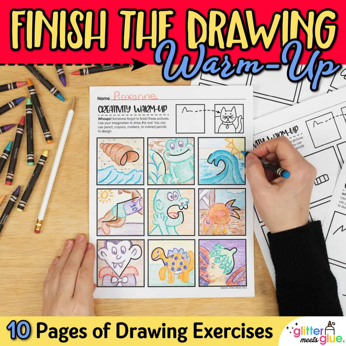 finish the drawing worksheets