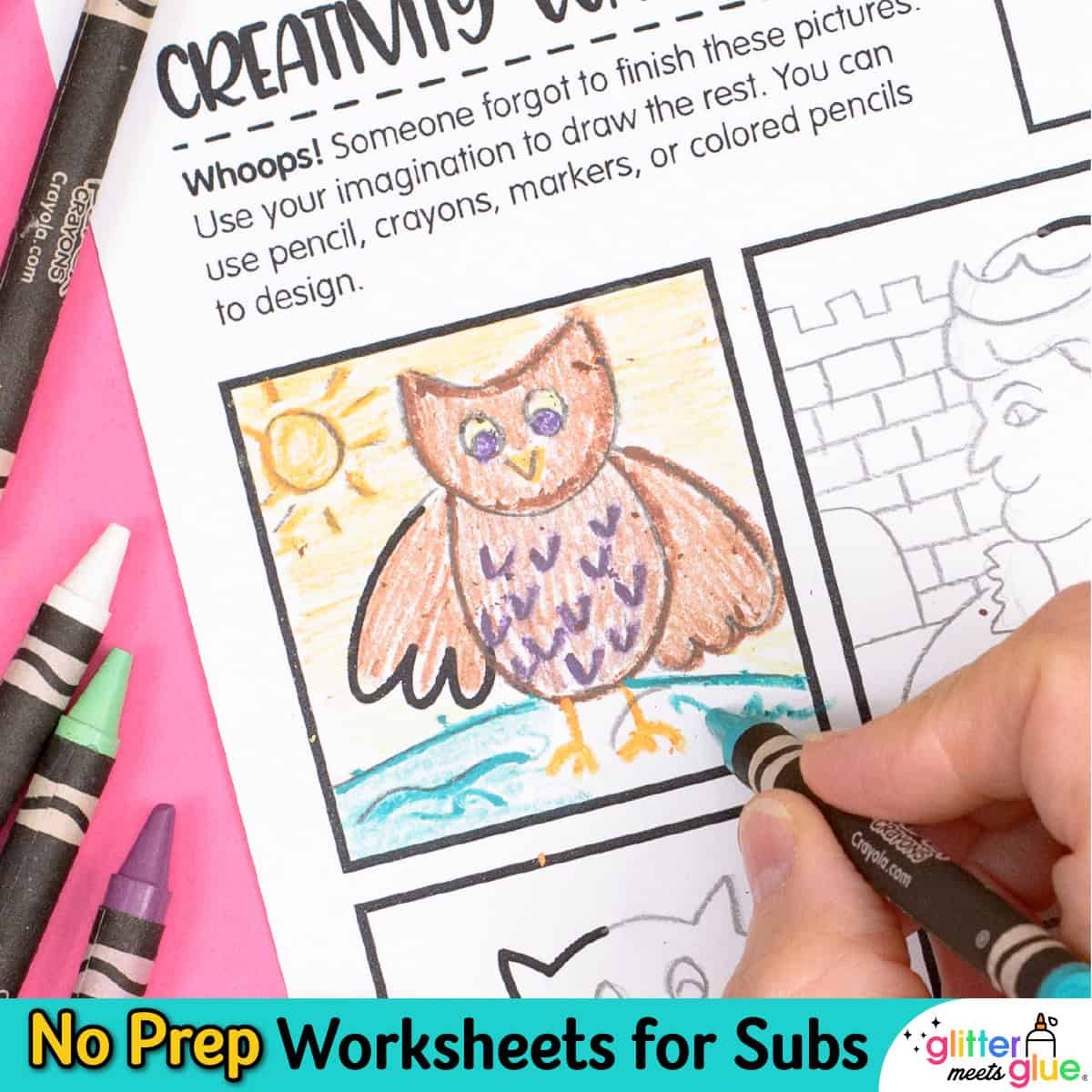 Finish the Drawing Worksheets, image size:1200x1200
