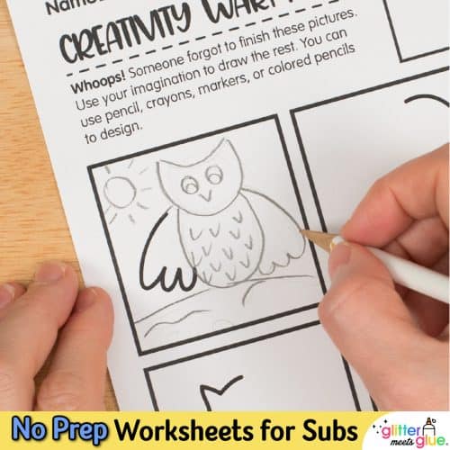 unfinished drawing worksheets