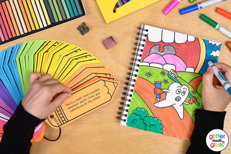 sketchbook prompts for kids