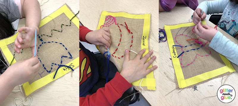 stitching project hack for art teachers