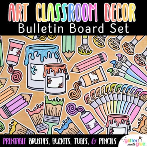 art class wall decor for elementary and middle school art room