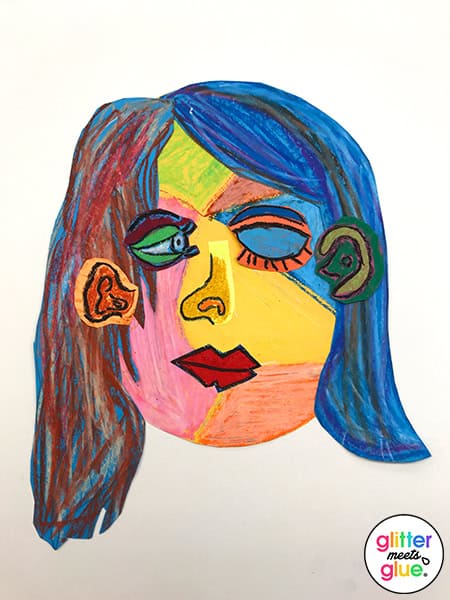 picasso oil pastel art project