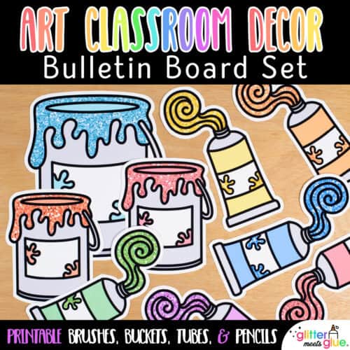 printable art room decor for elementary art teachers