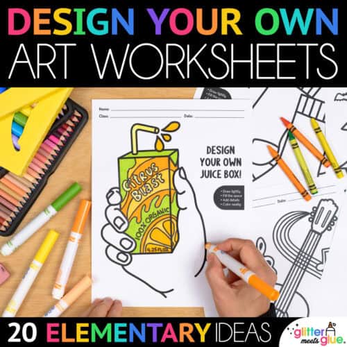 design your own elementary art worksheets