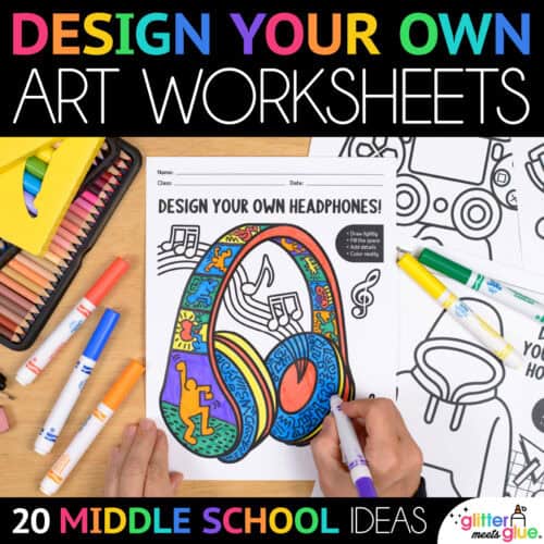 design your own middle school art worksheets