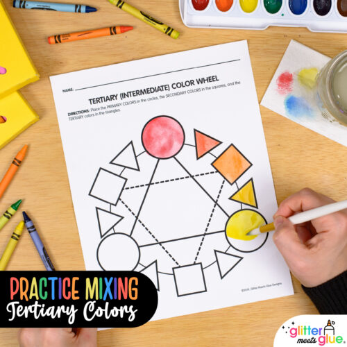 tertiary color wheel worksheet