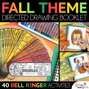 fall directed drawing booklet for kids