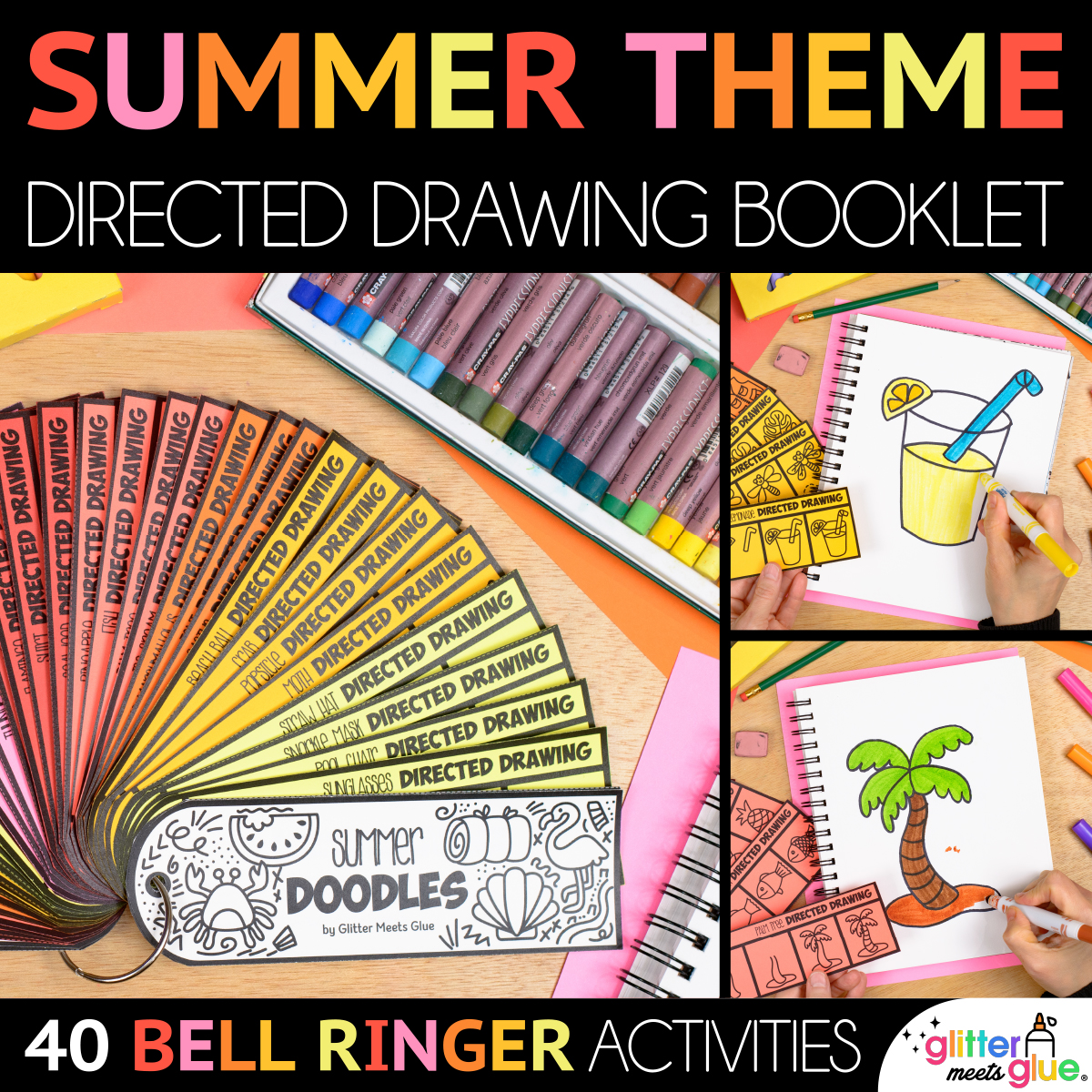 summer directed drawing booklet