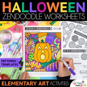 halloween zendoodle art worksheets