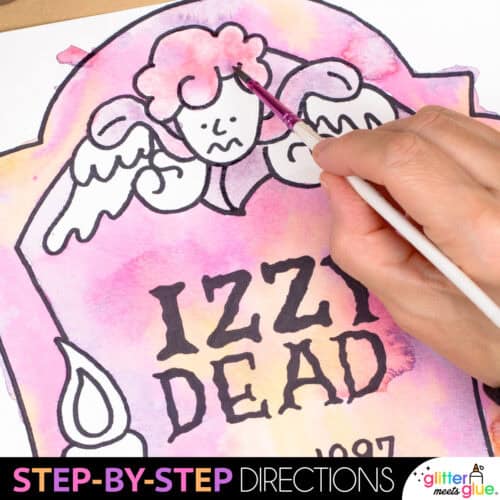 middle school halloween art project